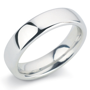 Court 5mm Platinum Wedding Ring Main Image